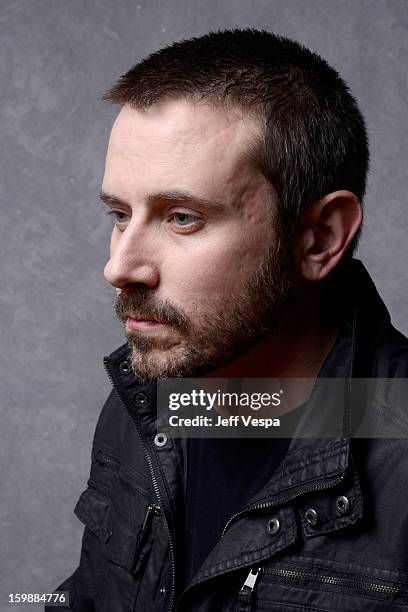 Writer Jeremy Scahill poses for a portrait during the 2013 Sundance Film Festival at the WireImage Portrait Studio at Village At The Lift on January...