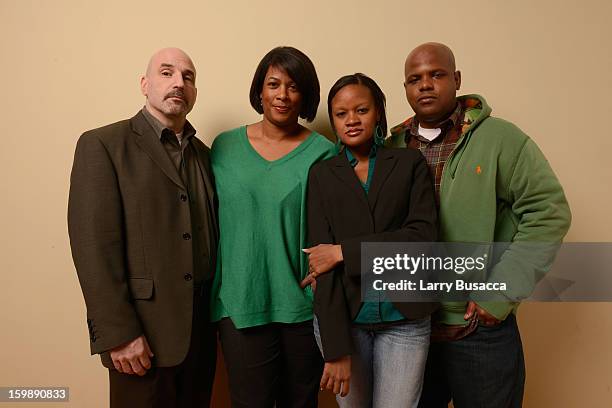 Founder and CEO of the Southern Public Defender Training Center Jonathan Rapping, director Dawn Porter and documentary subjects Brandy Alexander and...