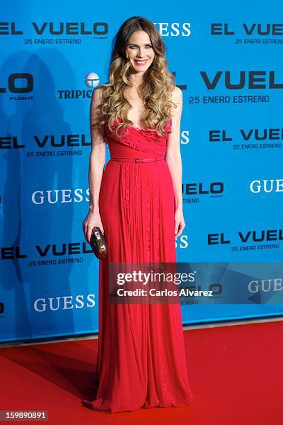 Spanish actress Vanessa Romero attends the "Flight" premiere at the Capitol cinema on January 22, 2013 in Madrid, Spain.