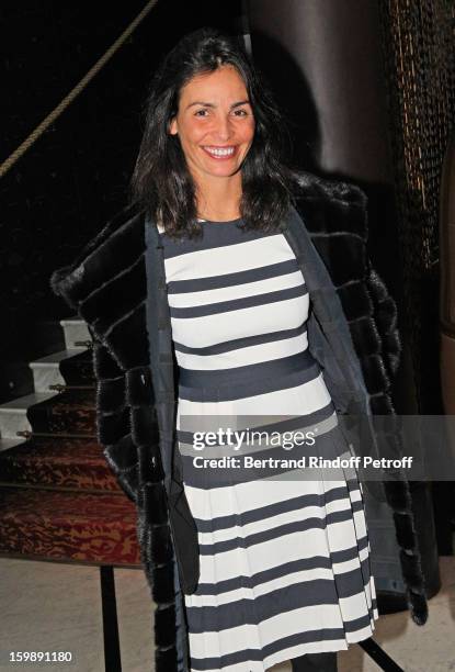 Ines Sastre attends 'La Petite Maison De Nicole' Inauguration Cocktail at Hotel Fouquet's Barriere on January 22, 2013 in Paris, France.