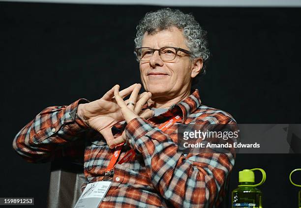 Director Jon Amiel attends the Once Upon A Quantum Symmetry: Science In Cinema Panel at Egyptian Theatre during the 2013 Sundance Film Festival on...