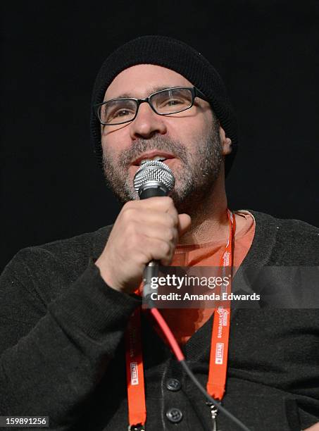 Filmmaker Scott Z. Burns attends the Once Upon A Quantum Symmetry: Science In Cinema Panel at Egyptian Theatre during the 2013 Sundance Film Festival...