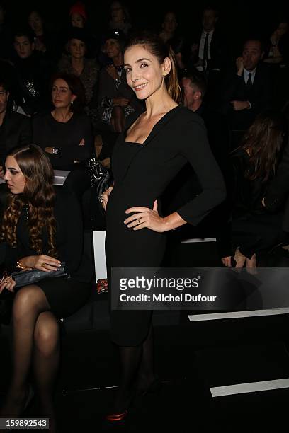 Clotilde Courau attends the Giorgio Armani Prive Spring/Summer 2013 Haute-Couture show as part of Paris Fashion Week at Theatre National de Chaillot...