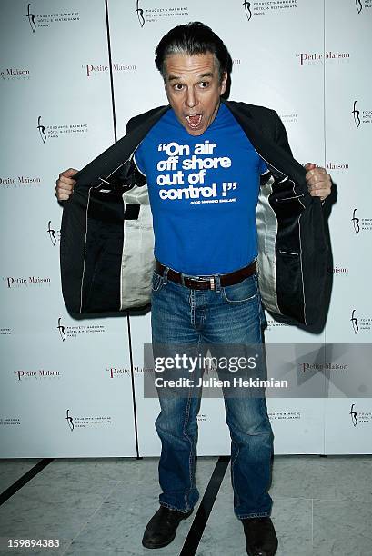 Philippe Vandel attends 'La Petite Maison De Nicole' Inauguration Photocall at Hotel Fouquet's Barriere on January 22, 2013 in Paris, France.