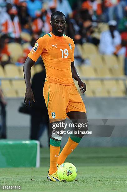 Yaya Toure of Ivory Coast during the 2013 Orange African Cup of Nations match between Ivory Coast and Togo from Royal Bafokeng Stadium on January 22,...