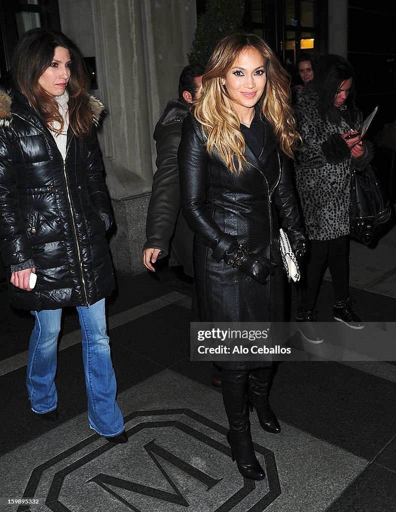 Celebrity Sightings In New York City - January 22, 2013