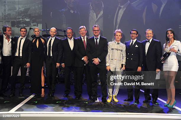 Tim Jefferies, Matthew Fox, Karolina Kurkova, Mark Forster, Jean Reno, Ross Brawn, Eric Dane, Nico Rosberg, Kiichi Nakai and Kevin Spacey attend the...