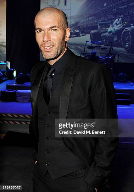 Zinedine Zidane attends the IWC Schaffhausen Race Night event during the Salon International de la Haute Horlogerie 2013 at Palexpo on January 22,...