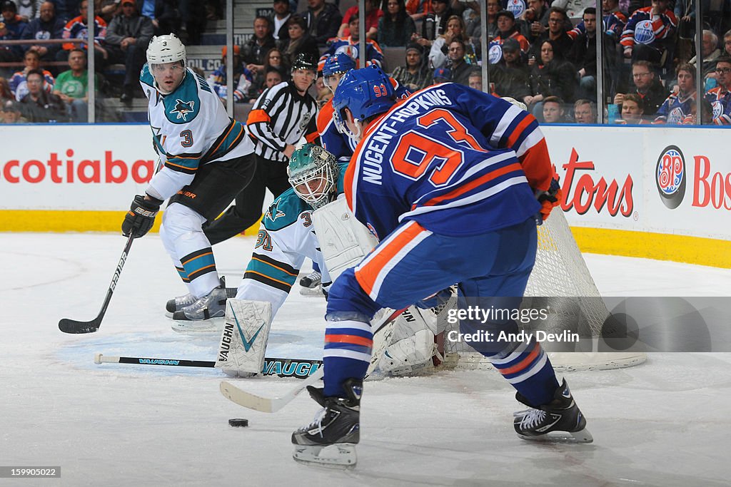 San Jose Sharks v Edmonton Oilers