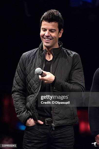 Jordan Knight of New Kids on the Block attends the Package Tour Special announcement at Irving Plaza on January 22, 2013 in New York City.