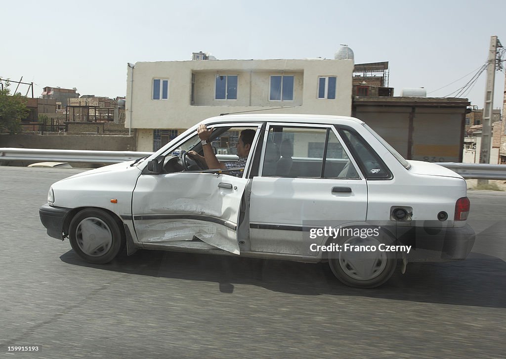 Iranian car driver