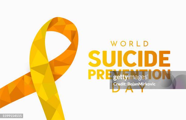 ilustraciones, imágenes clip art, dibujos animados e iconos de stock de cartel del día mundial para la prevención del suicidio. vector - septiembre
