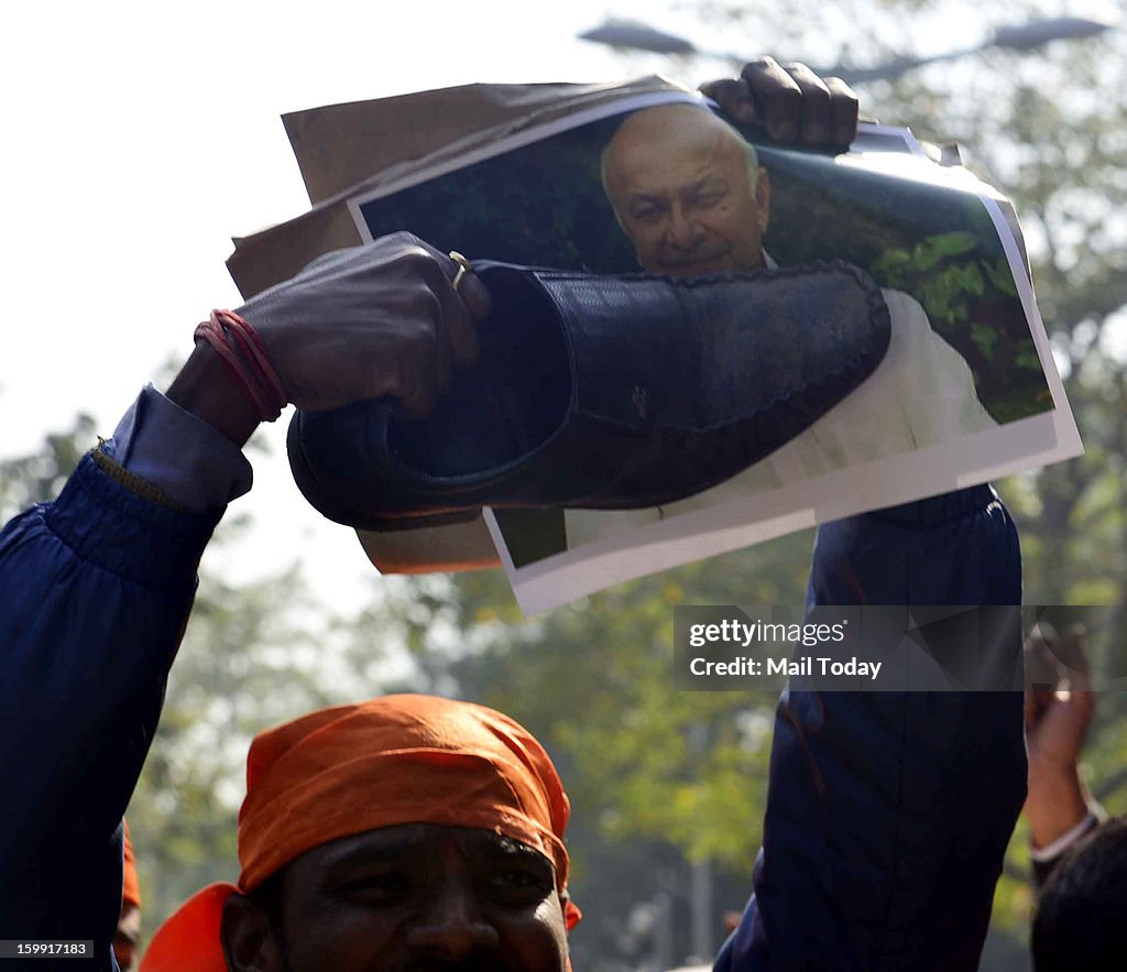 Hindu terror remarks protest