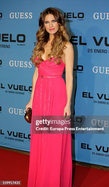 Vanessa Lorenzo attends 'El Vuelo' premiere on January 22, 2013 in Madrid, Spain.