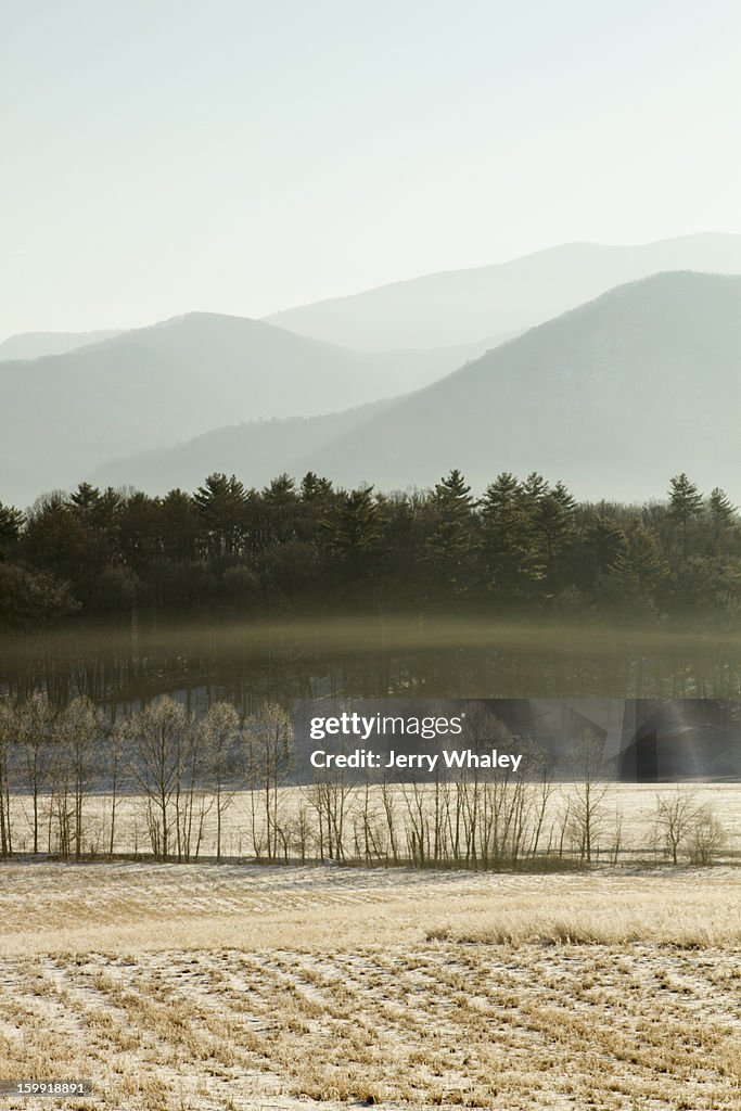 Winter landscape, Cades Cove