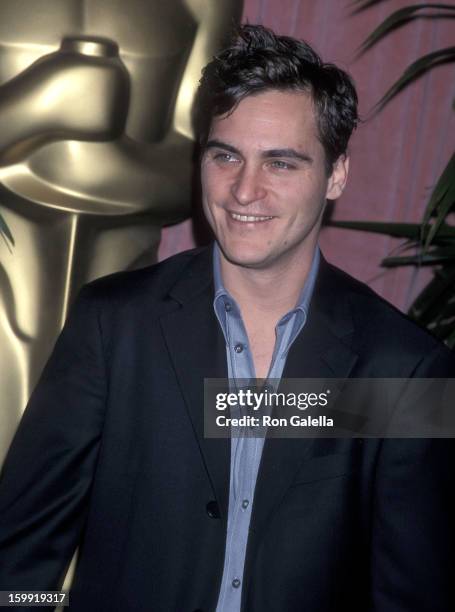 Actor Joaquin Phoenix attends the 73rd Annual Academy Awards Nominees Luncheon March 12, 2001 at the Beverly Hilton Hotel in Beverly Hills,...