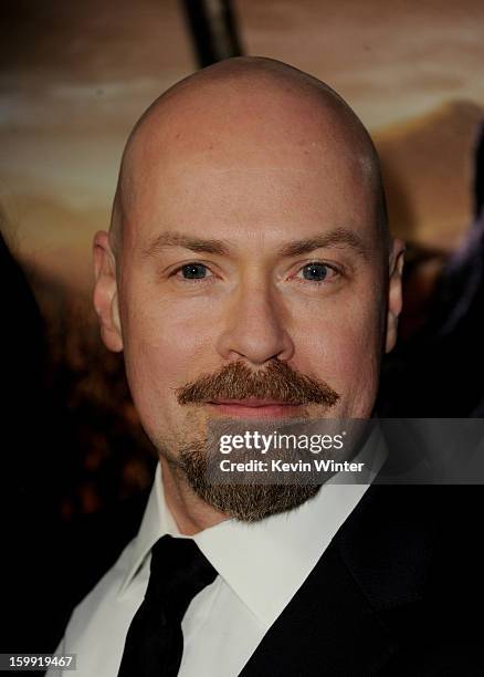 Creator Steven S. DeKnight arrives at the premiere of Starz's "Spartacus: War Of The Damned" at the Regal Cinemas L.A. Live on January 22, 2013 in...