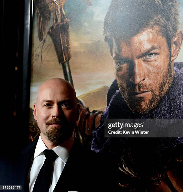 Creator Steven S. DeKnight arrives at the premiere of Starz's "Spartacus: War Of The Damned" at the Regal Cinemas L.A. Live on January 22, 2013 in...