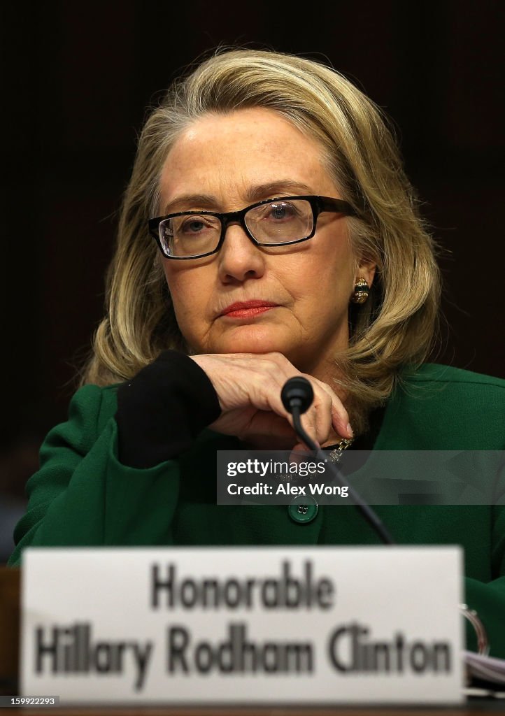 Hillary Clinton Testifies Before Senate Hearing On Benghazi Attacks