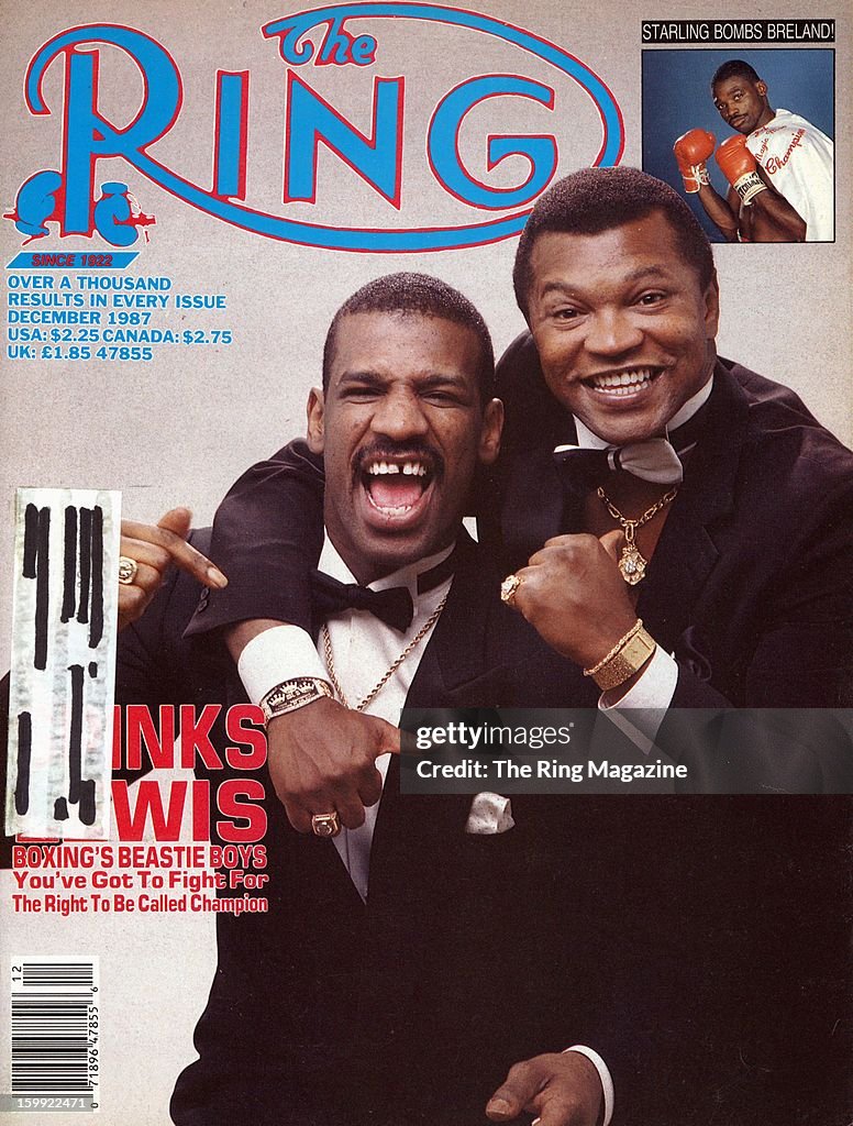 Ring Magazine Cover - Michael Spinks and Butch Lewis...