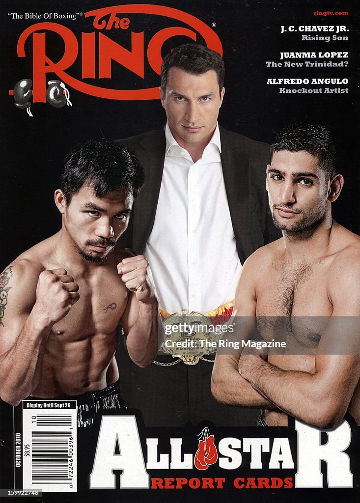 Ring Magazine Cover - Manny Pacquiao,Wladimir Klitschko and Amir Khan