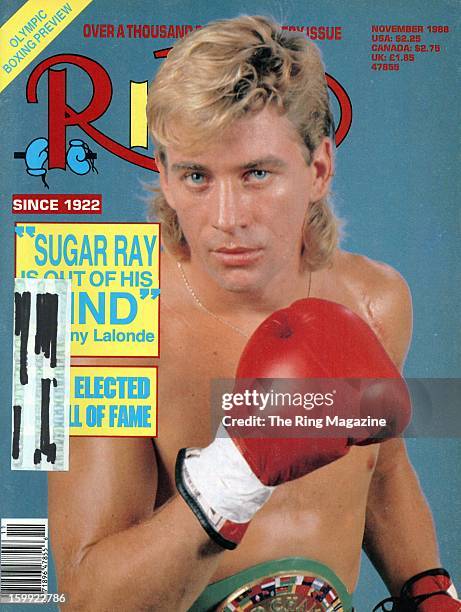 Ring Magazine Cover - Donny Lalonde on the cover.