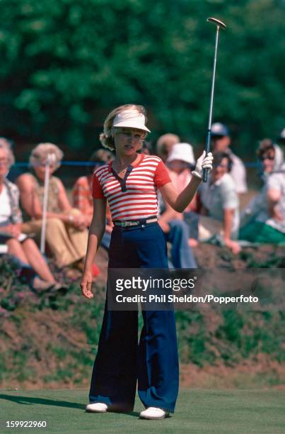 American golfer Laura Baugh at the Colgate LPGA tournament held at Sunningdale Golf Club in Sunninngdale, Berkshire, circa 1977.