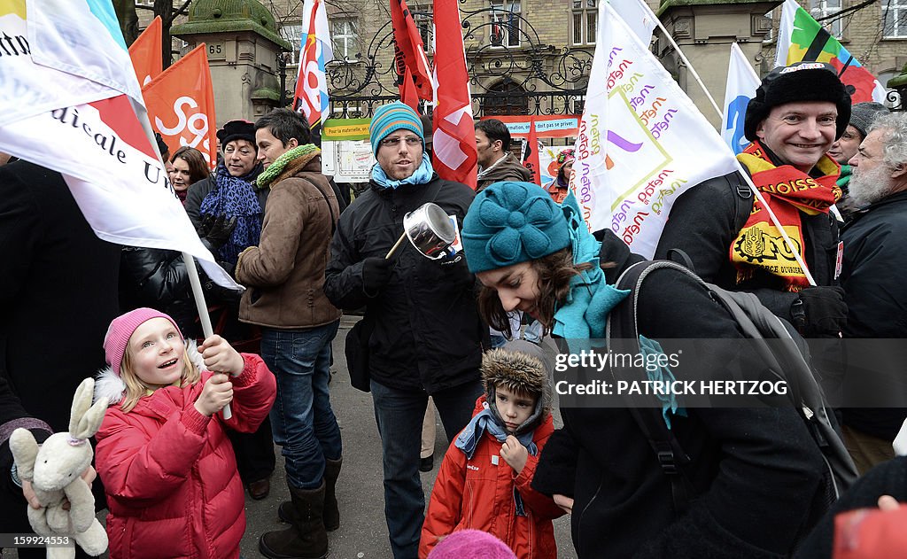 FRANCE-EDUCATION-LABOUR-STRIKE-PROTEST