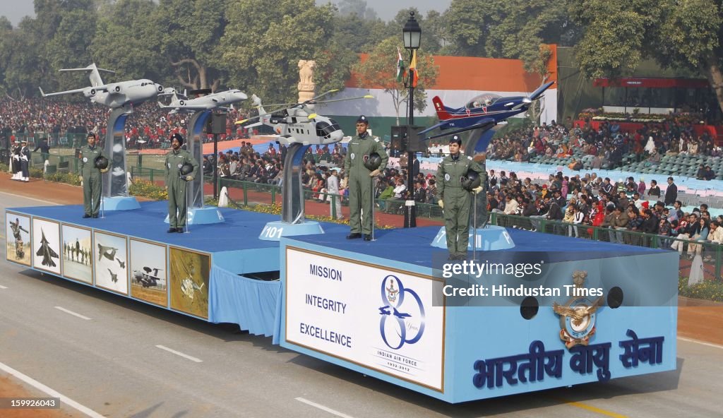 Final Dress Rehearsal For Republic Day Parade
