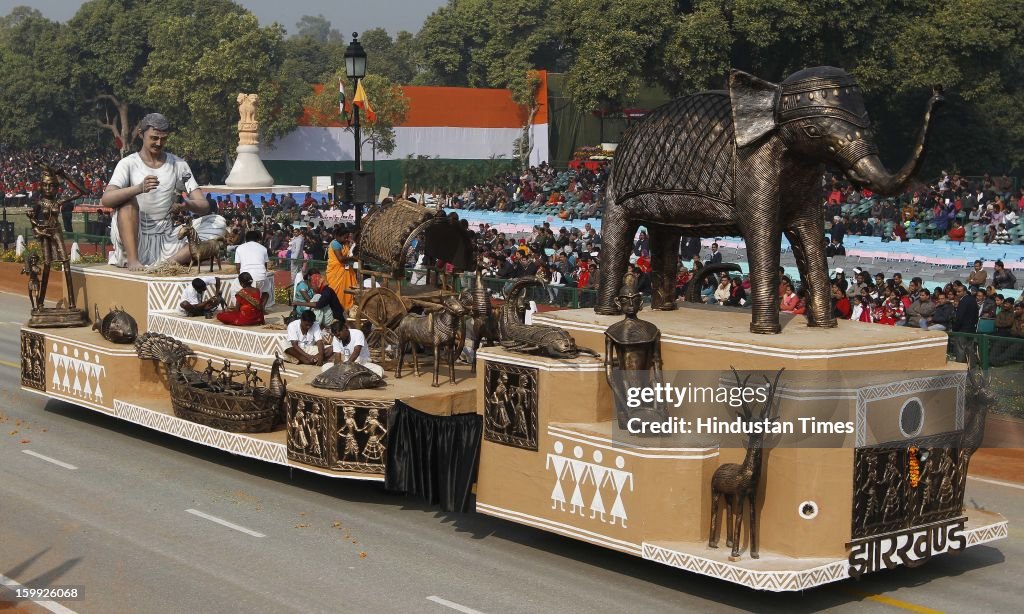 Final Dress Rehearsal For Republic Day Parade