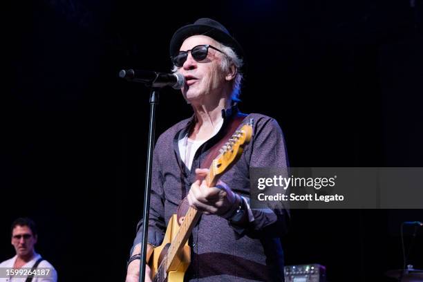 Tommy Tutone performs at Michigan Lottery Amphitheatre on August 06, 2023 in Sterling Heights, Michigan.