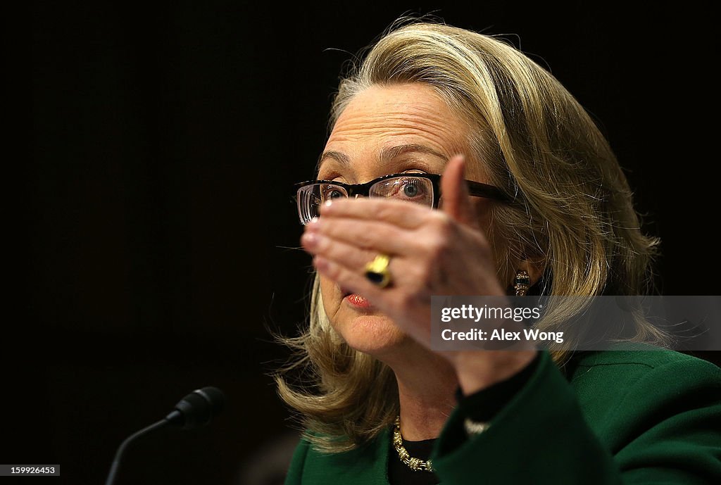 Hillary Clinton Testifies Before Senate Hearing On Benghazi Attacks