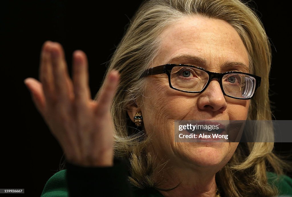 Hillary Clinton Testifies Before Senate Hearing On Benghazi Attacks