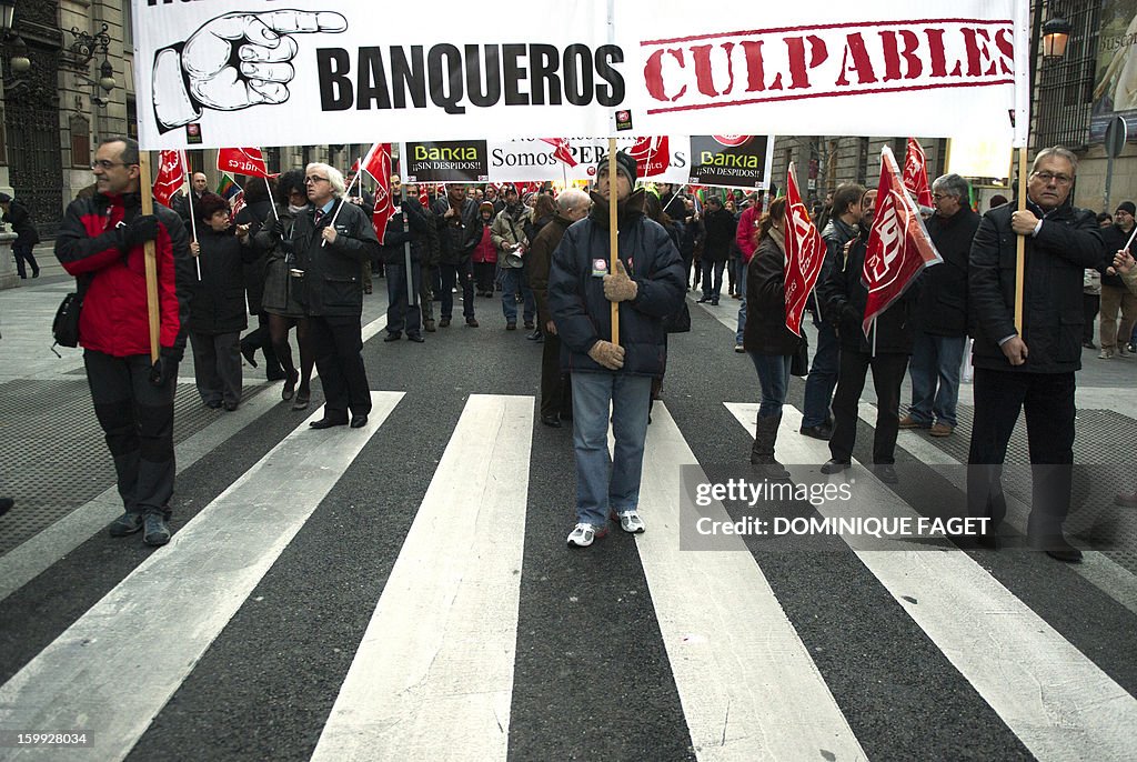 SPAIN-FINANCE-PUBLIC-DEBT-BANKIA-DEMO