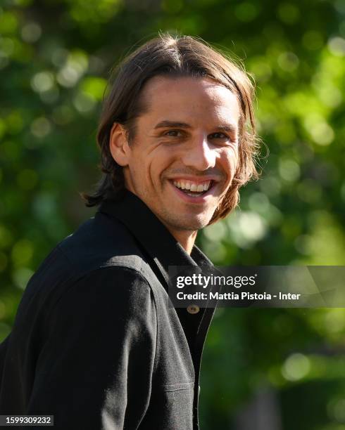 Internazionale unveil new signing Yann Sommer, he arrives at the club's training ground Suning Training Center at Appiano Gentile on August 07, 2023...
