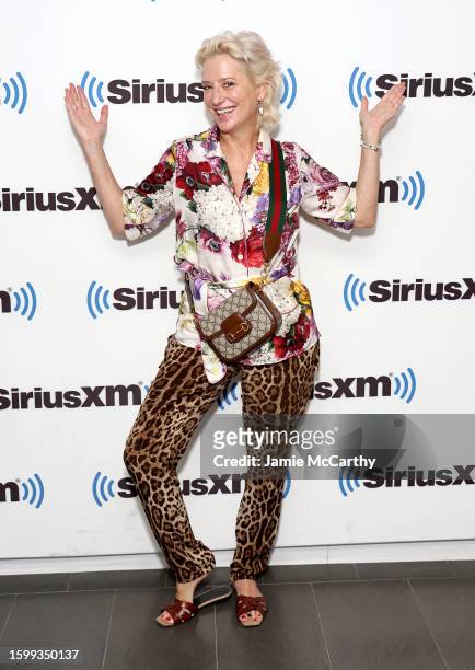 Dorinda Medley visits SiriusXM at SiriusXM Studios on August 07, 2023 in New York City.