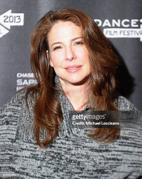 Actress Robin Weigert attends Cinema Cafe Presented by Chase Sapphire Preferred SM Panel during the 2013 Sundance Film Festival at Filmmaker Lodge on...