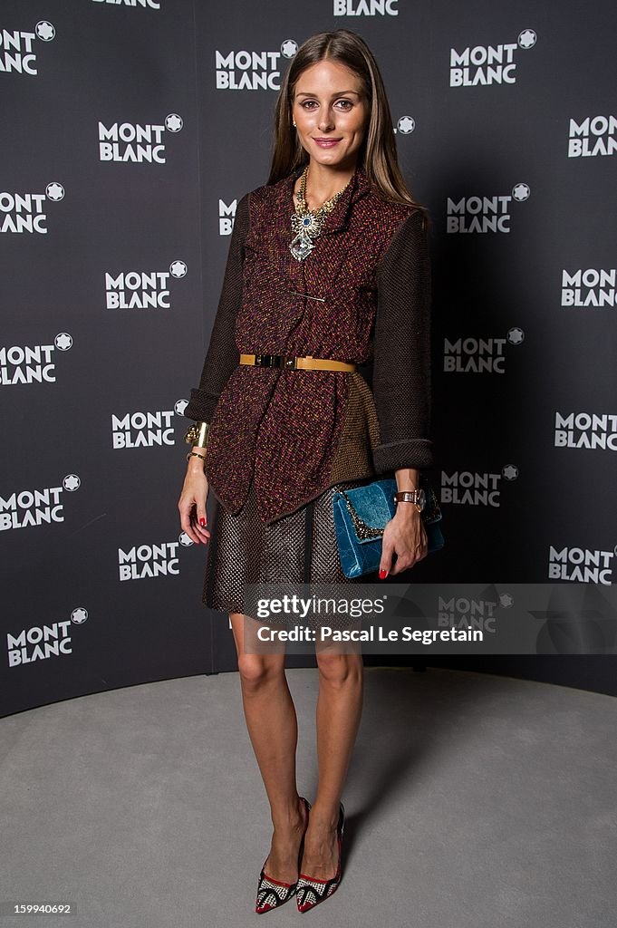 Celebrities Visit Montblanc Booth At SIHH 2013