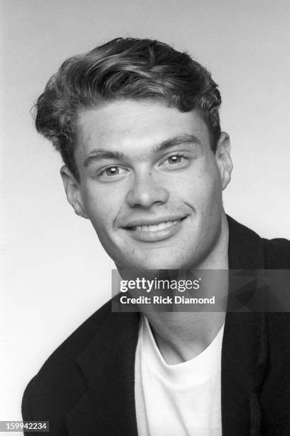 Radio personality Ryan Seacrest poses for a portrait on August 30, 1993 in Atlanta, Georgia. Seacrest is Atlanta's WSTR-FM, Star 94 night DJ.