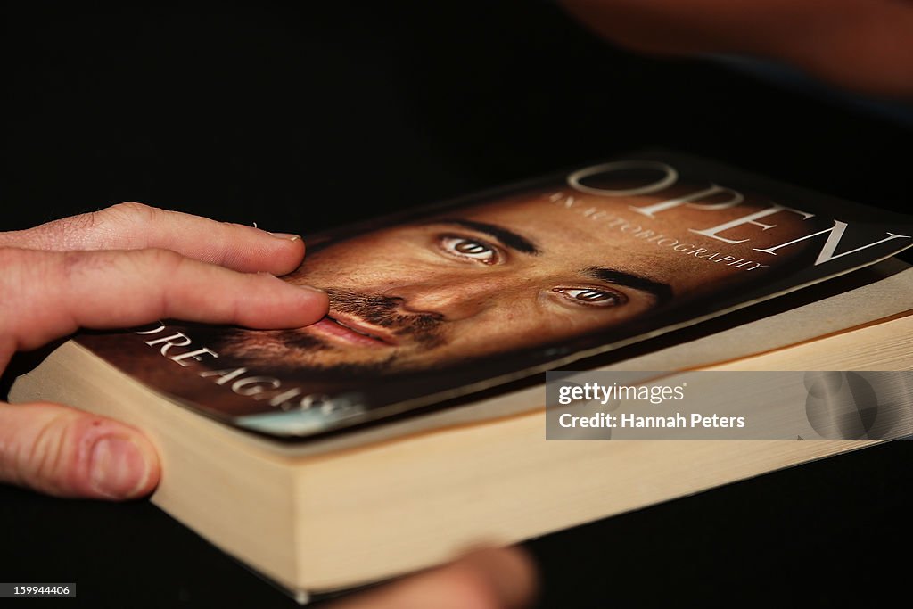 Andre Agassi Signs Copies Of His Autobiography, Open