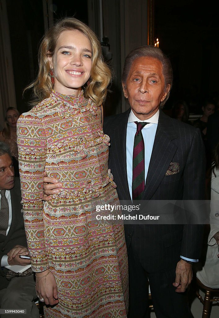 Valentino: Front Row- Paris Fashion Week Haute-Couture Spring/Summer 2013
