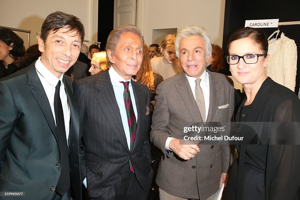Valentino: Front Row- Paris Fashion Week Haute-Couture Spring/Summer 2013