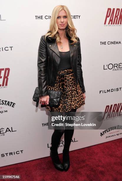 Nicky Hilton attends a screening of "Parker" hosted by FilmDistrict, The Cinema Society, L'Oreal Paris and Appleton Estate at MOMA on January 23,...