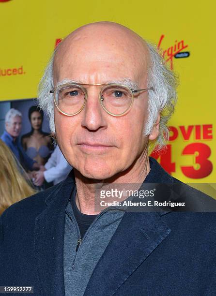 Writer/actor Larry David attends Relativity Media's "Movie 43" Los Angeles Premiere held at the TCL Chinese Theatre on January 23, 2013 in Hollywood,...