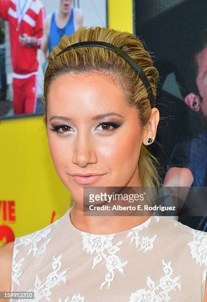 Actress Ashley Tisdale attends Relativity Media's "Movie 43" Los Angeles Premiere held at the TCL Chinese Theatre on January 23, 2013 in Hollywood,...