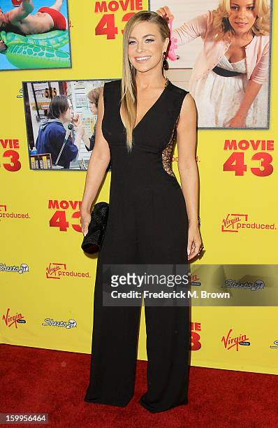 Actress Carmen Electra attends the Premiere Of Relativity Media's "Movie 43" at the TCL Chinese Theatre on January 23, 2013 in Hollywood, California.