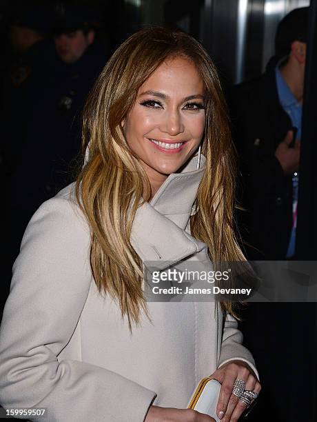 Jennifer Lopez attends the FilmDistrict with The Cinema Society, L'Oreal Paris & Appleton Estate screening of "Parker" at the Museum of Modern Art on...