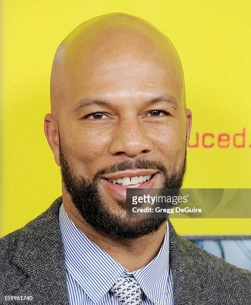 Actor/recording artist Common arrives at the "Movie 43" Los Angeles premiere at Grauman's Chinese Theatre on January 23, 2013 in Hollywood,...