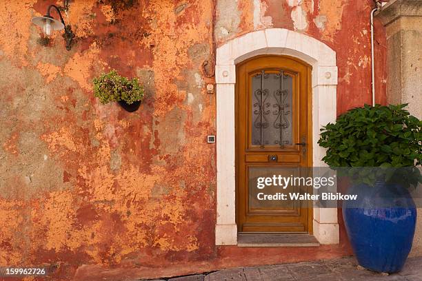 haute-corse, corsica, street detail - haute corse stock pictures, royalty-free photos & images