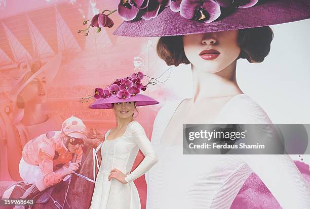 Victoria Pendleton attends a photocall to launch Royal Ascot 2013 at Hyde Park on January 24, 2013 in London, England.